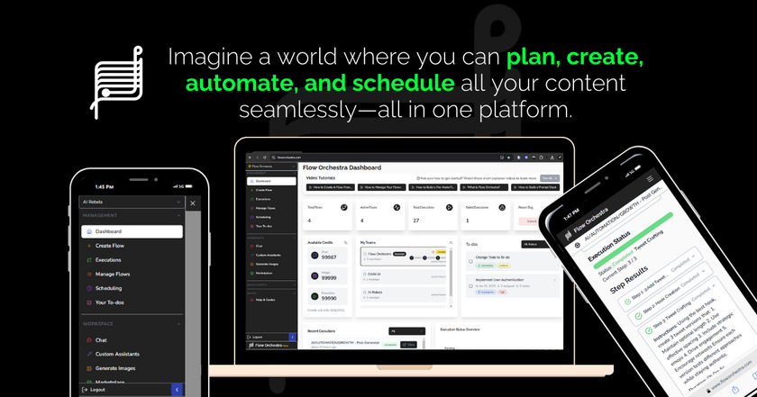 Flow Orchestra Landing Page