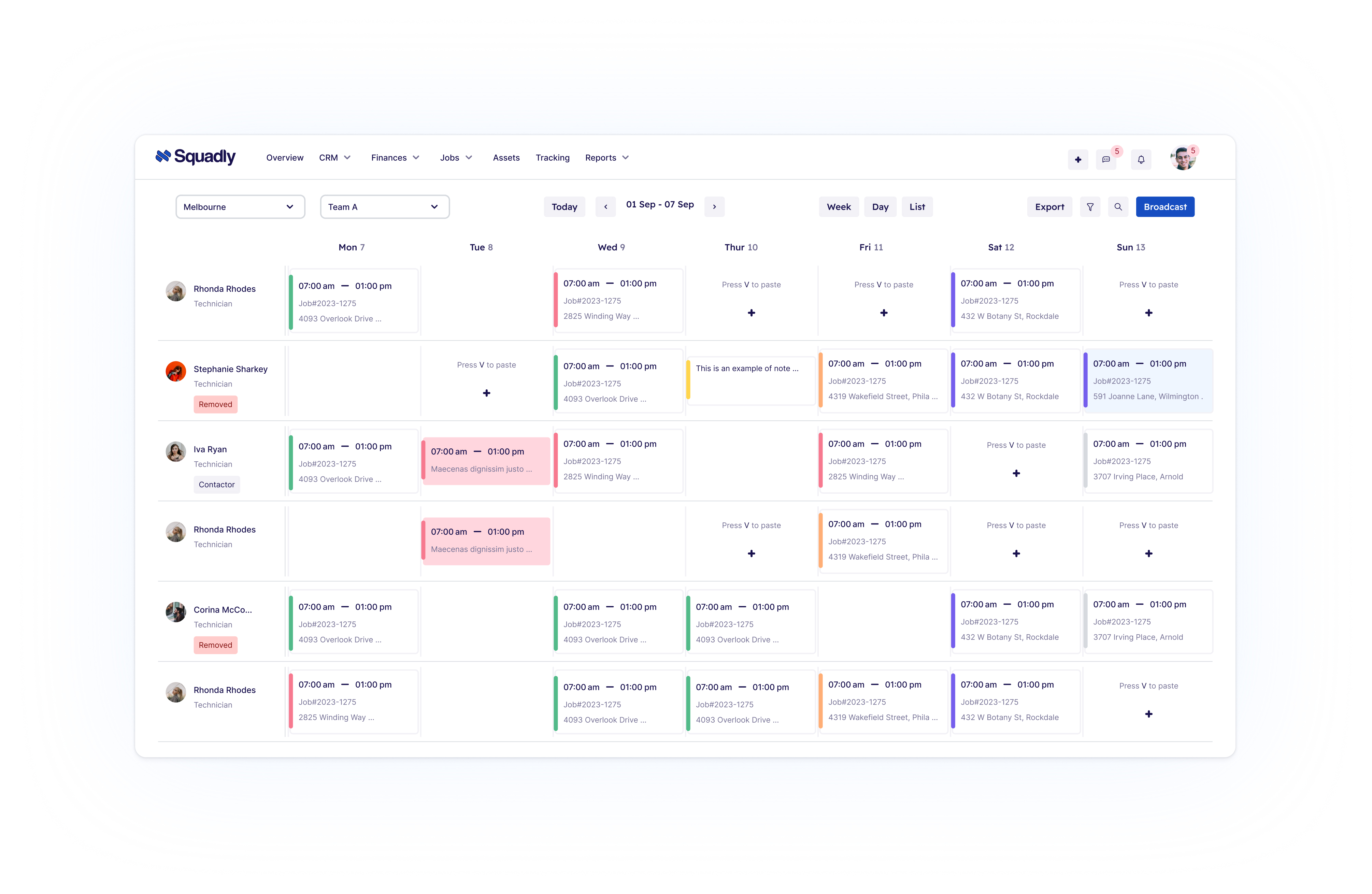Squadly.io Landing Page