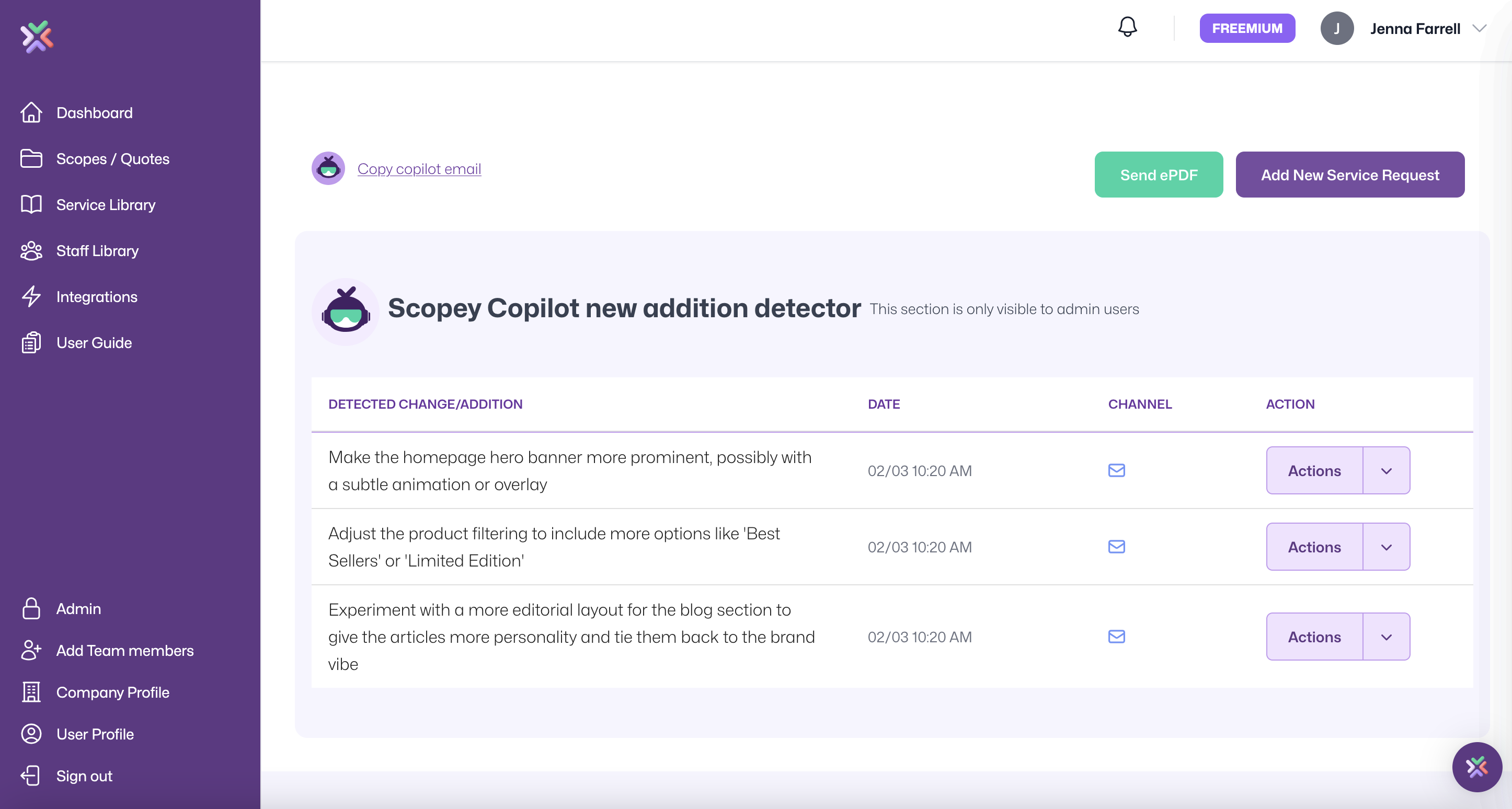 Scopey Real-time change capture