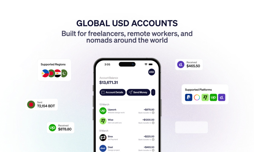 Elevate Pay Global USD Account