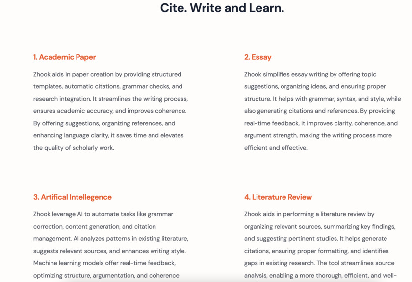 Zhook Landing Page