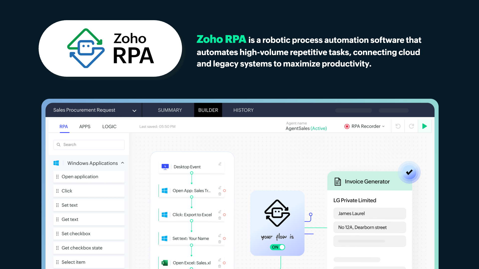 Zoho RPA Zoho RPA