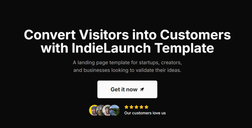 GetIndieLaunch.com Landing Page