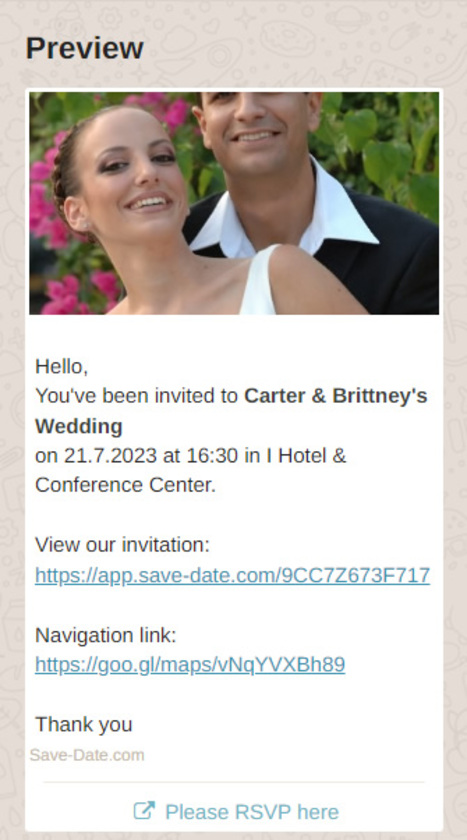 Save This Date Landing Page