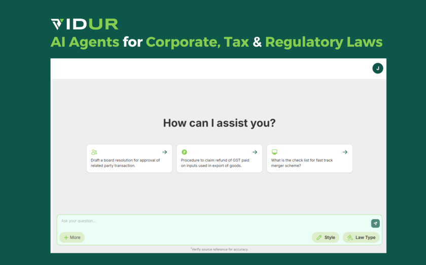 VIDUR Landing Page