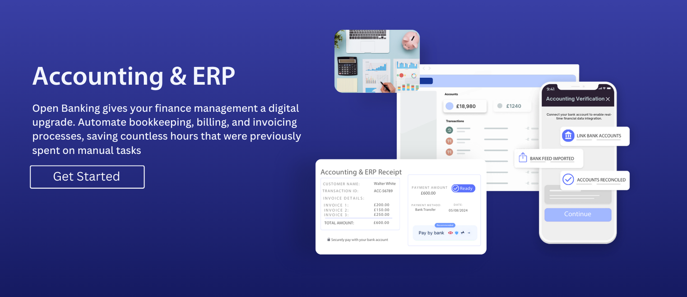 Finexer Accounting and ERP Open Banking 