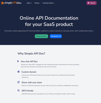 Simple API Doc screenshot