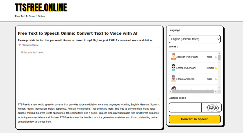 TTSFREE ONLINE TTSFREE.ONLINE