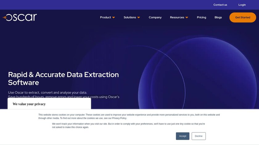 Oscar IDP Landing Page