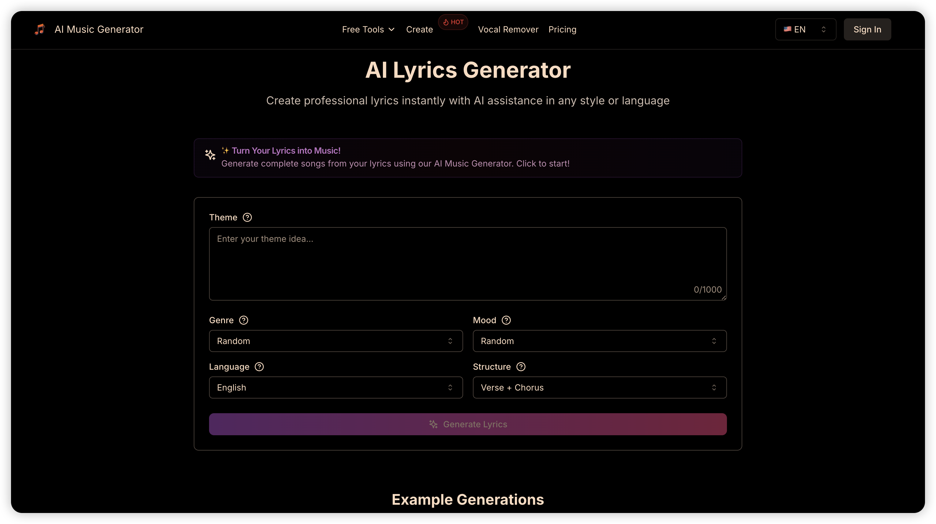 Music Generator AI 
