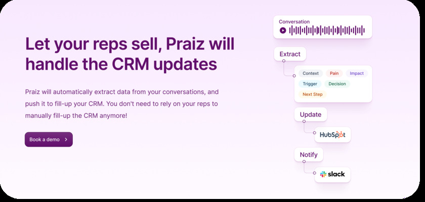 Praiz.io Landing Page
