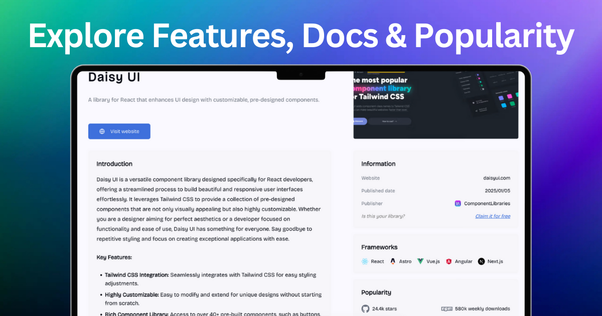 ComponentLibraries Explore
