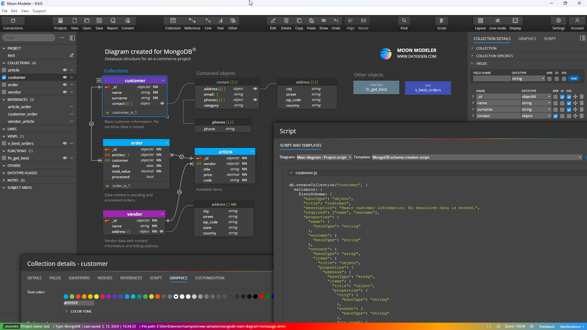 Moon Modeler Moon Modeler - data modeling tool for noSQL