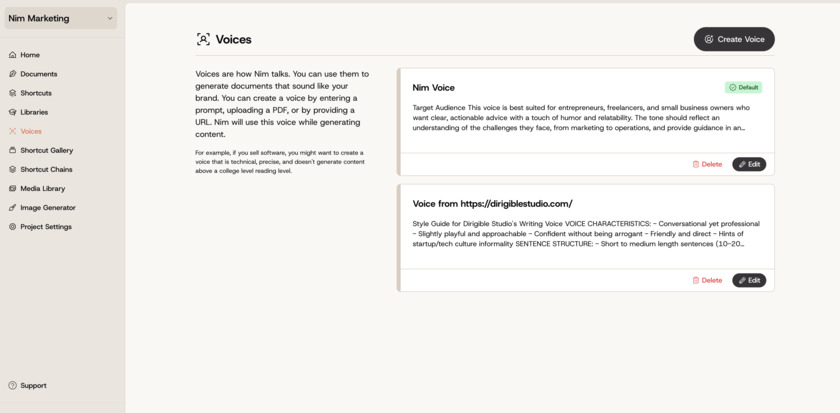 Nim GPT Landing Page