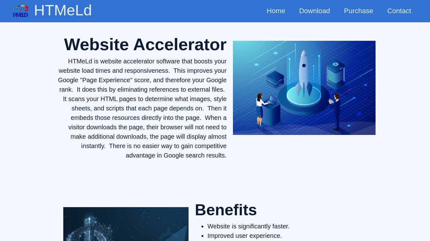 HTMeLd Landing page
