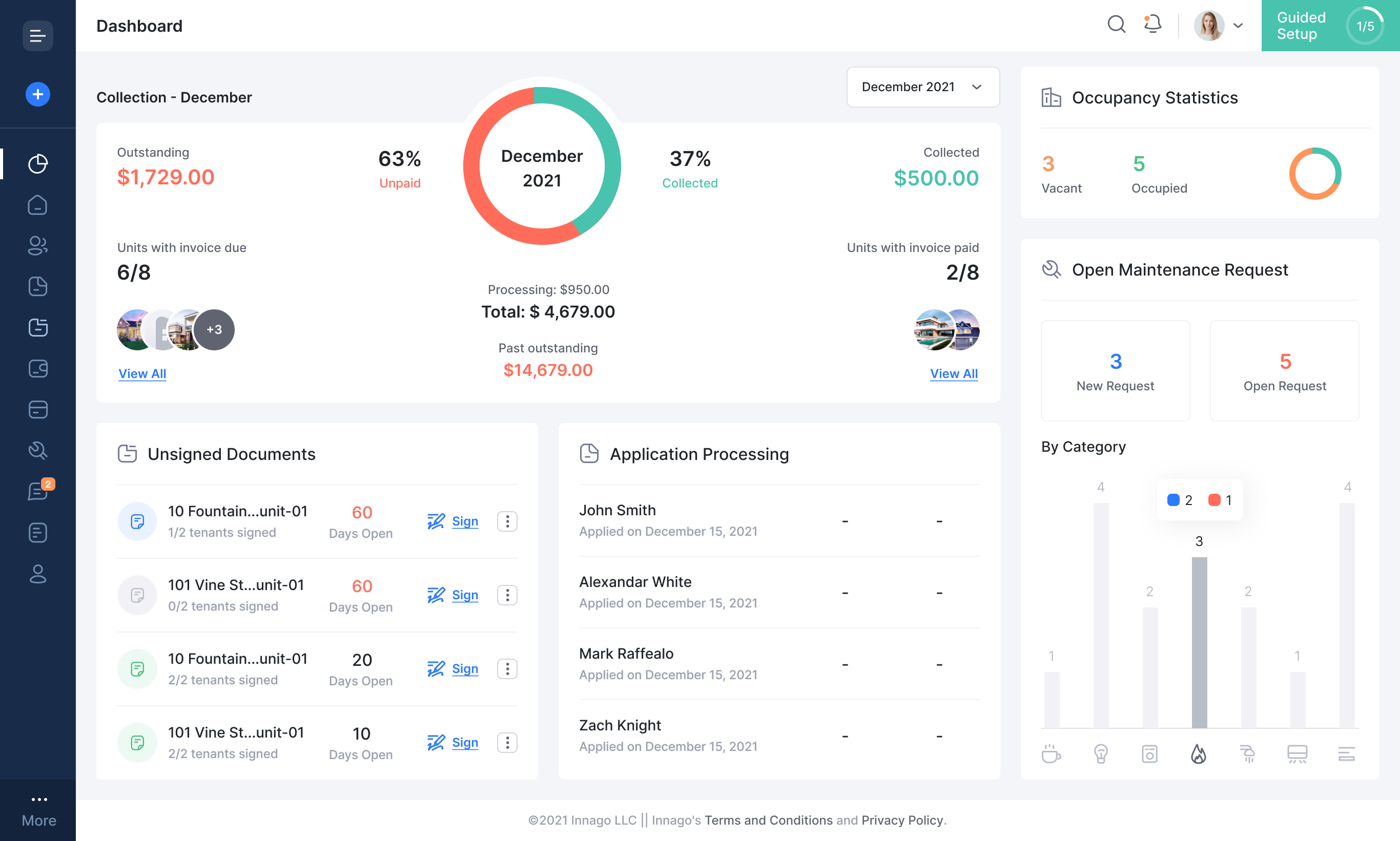 Innago Dashboard