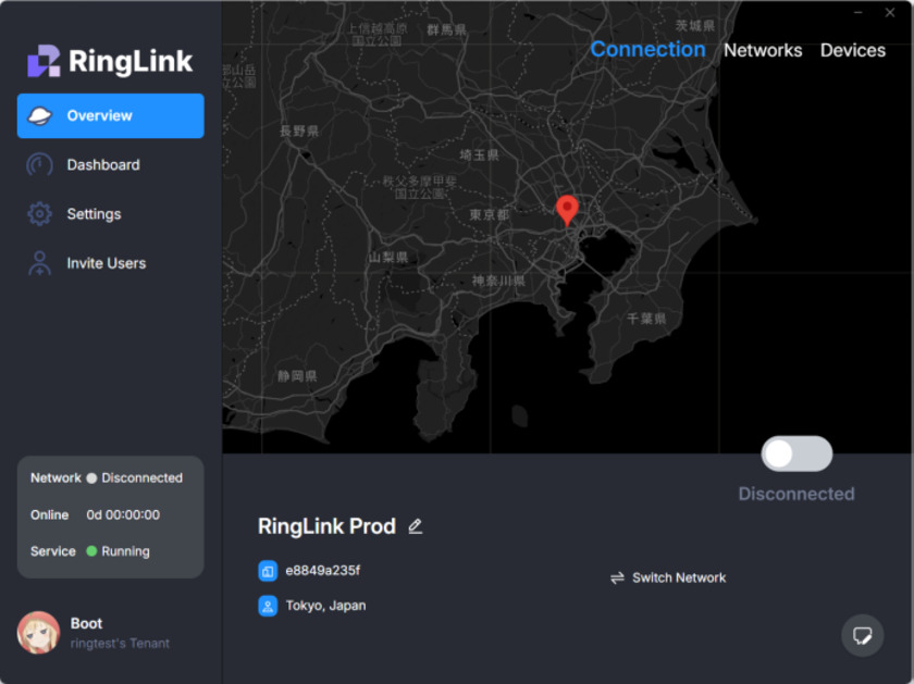 RingLink Landing Page