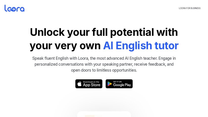 Loora AI Landing Page
