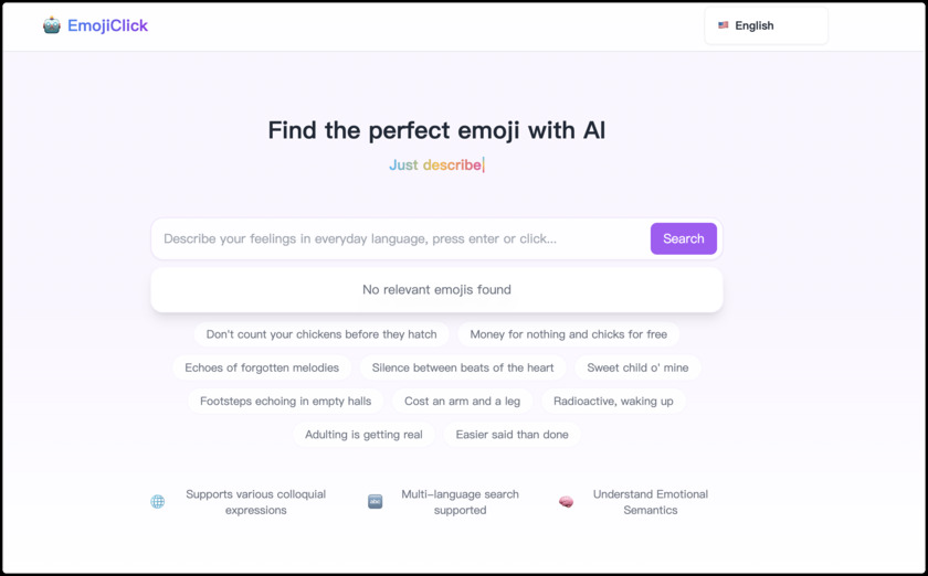 EmojiClick main page