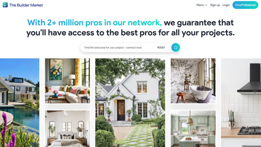The Builder Market Landing Page
