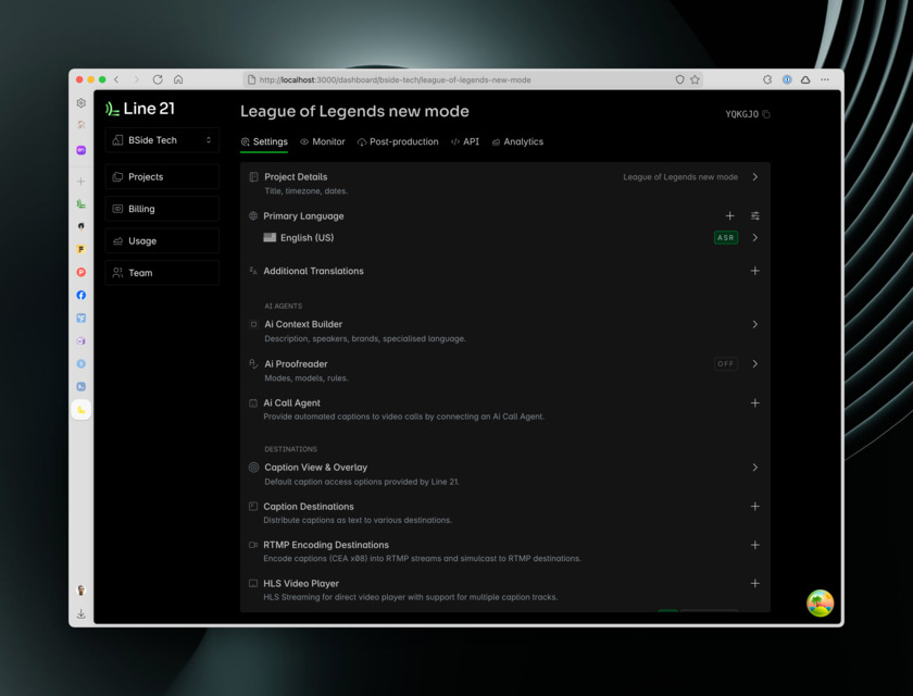 Line 21 Landing Page Line 21 Landing Page