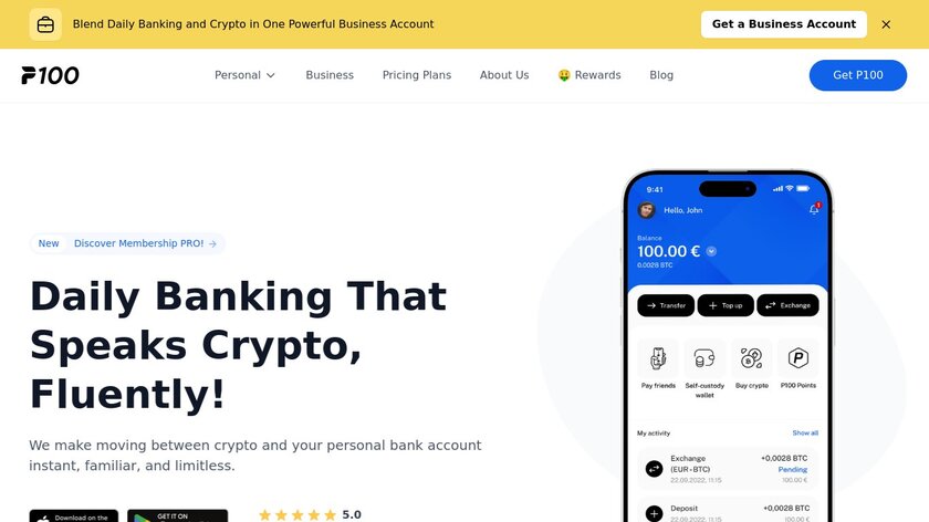 P100 Landing Page