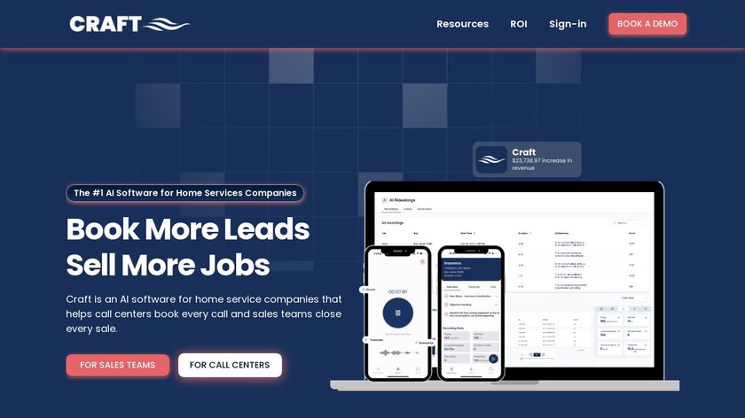 Craftflow Landing Page