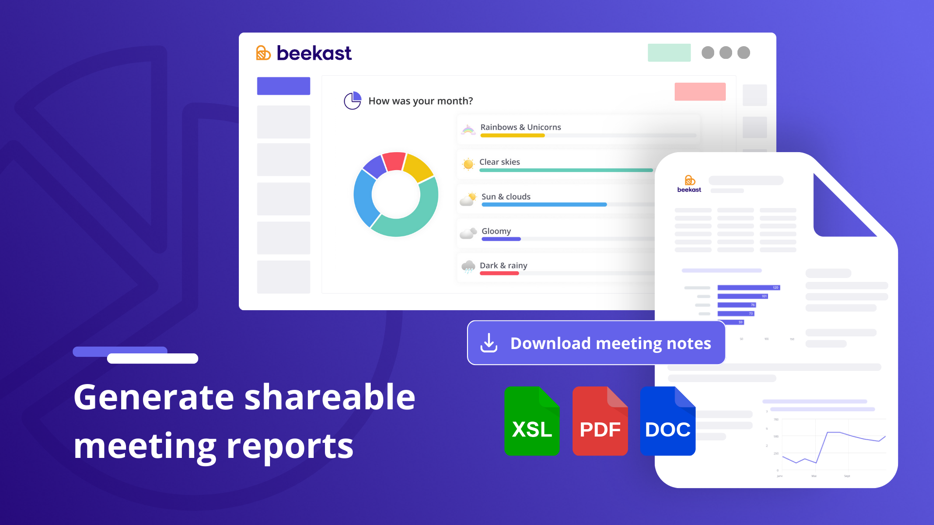 Beekast Generate reports