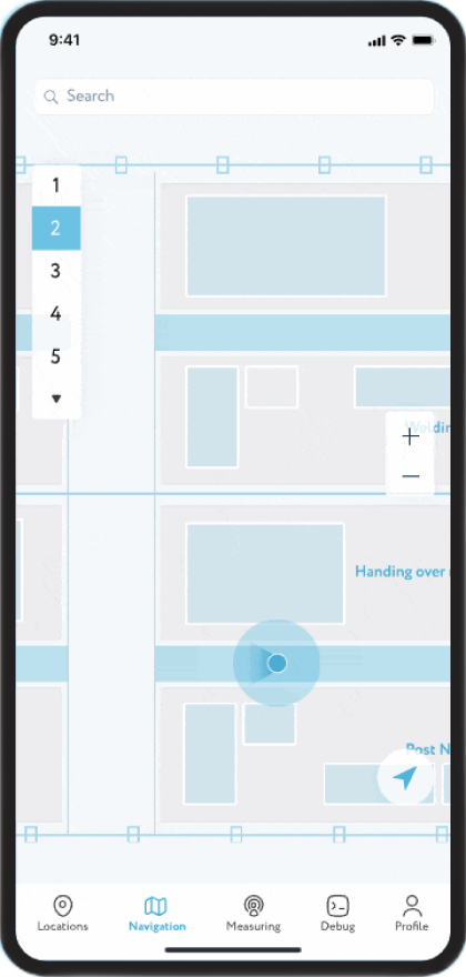 Navigine SDK Defining the location