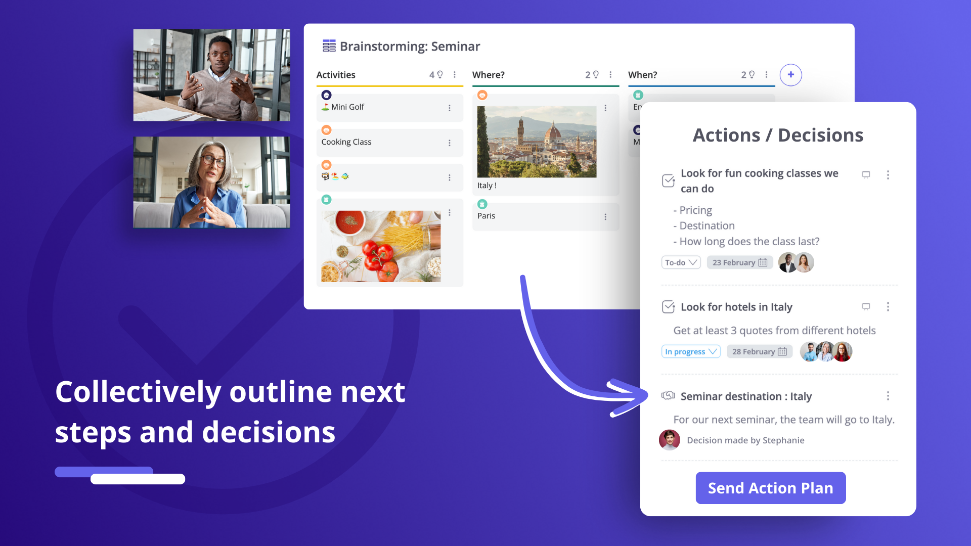 Beekast Outline next steps and make collective decisions