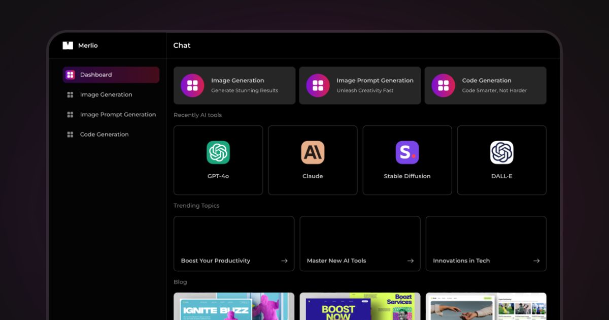 Merlio App Merlio AI Hub