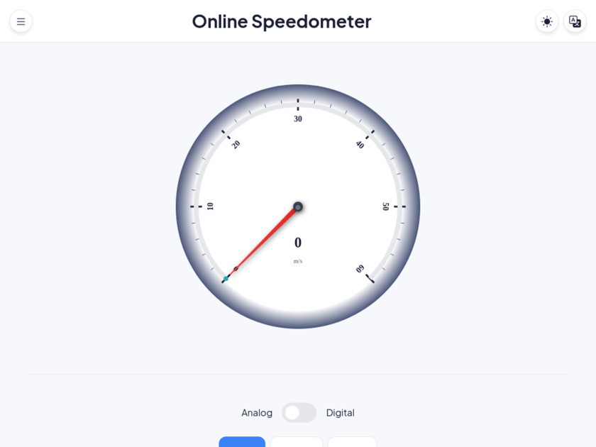 Speedometer.cc Landing Page