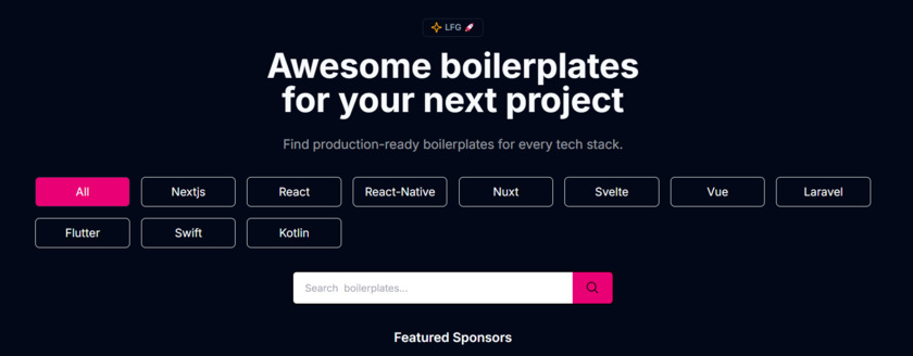 GetStarterStack.com Landing Page