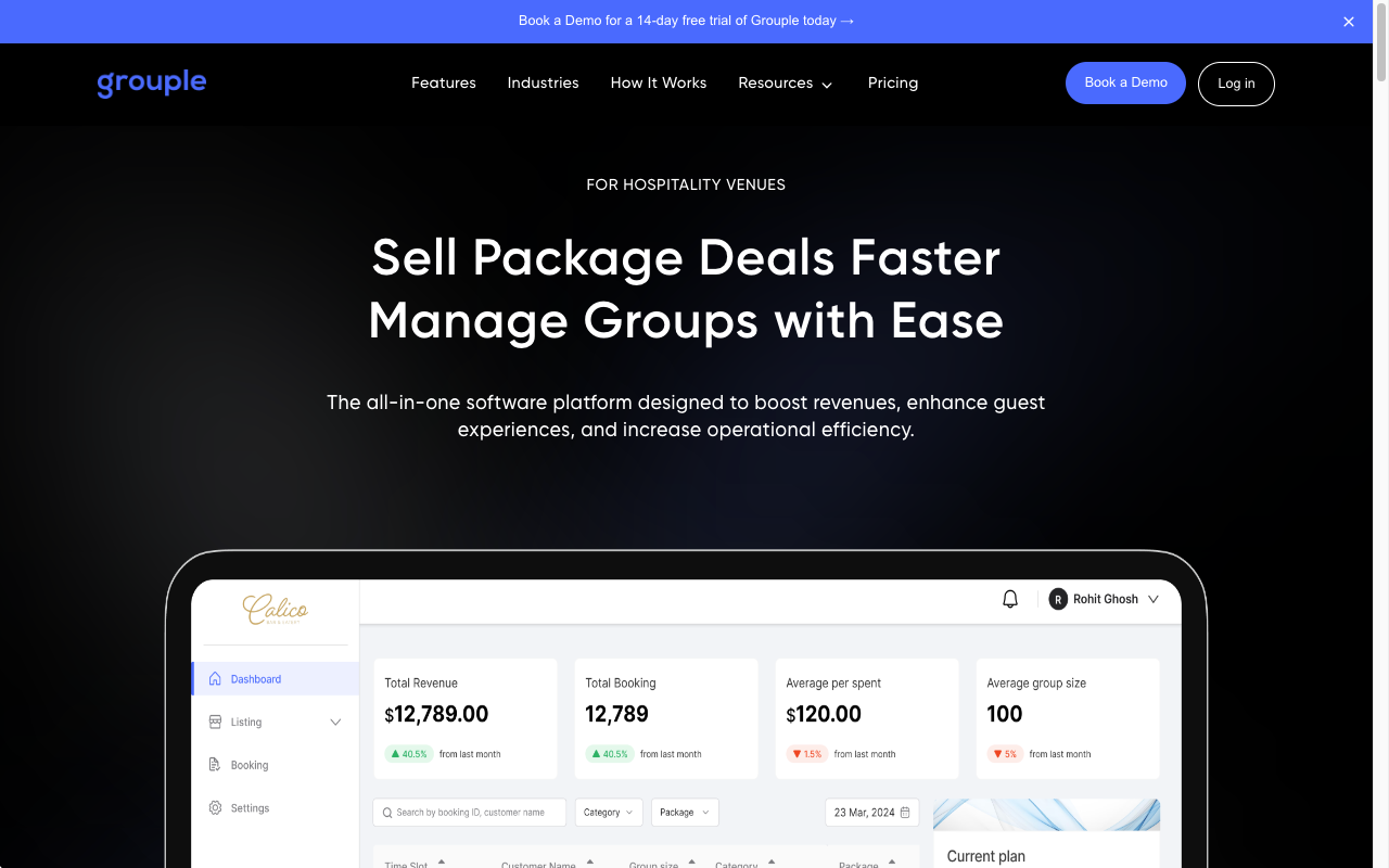 Grouple Grouple Landing Page 