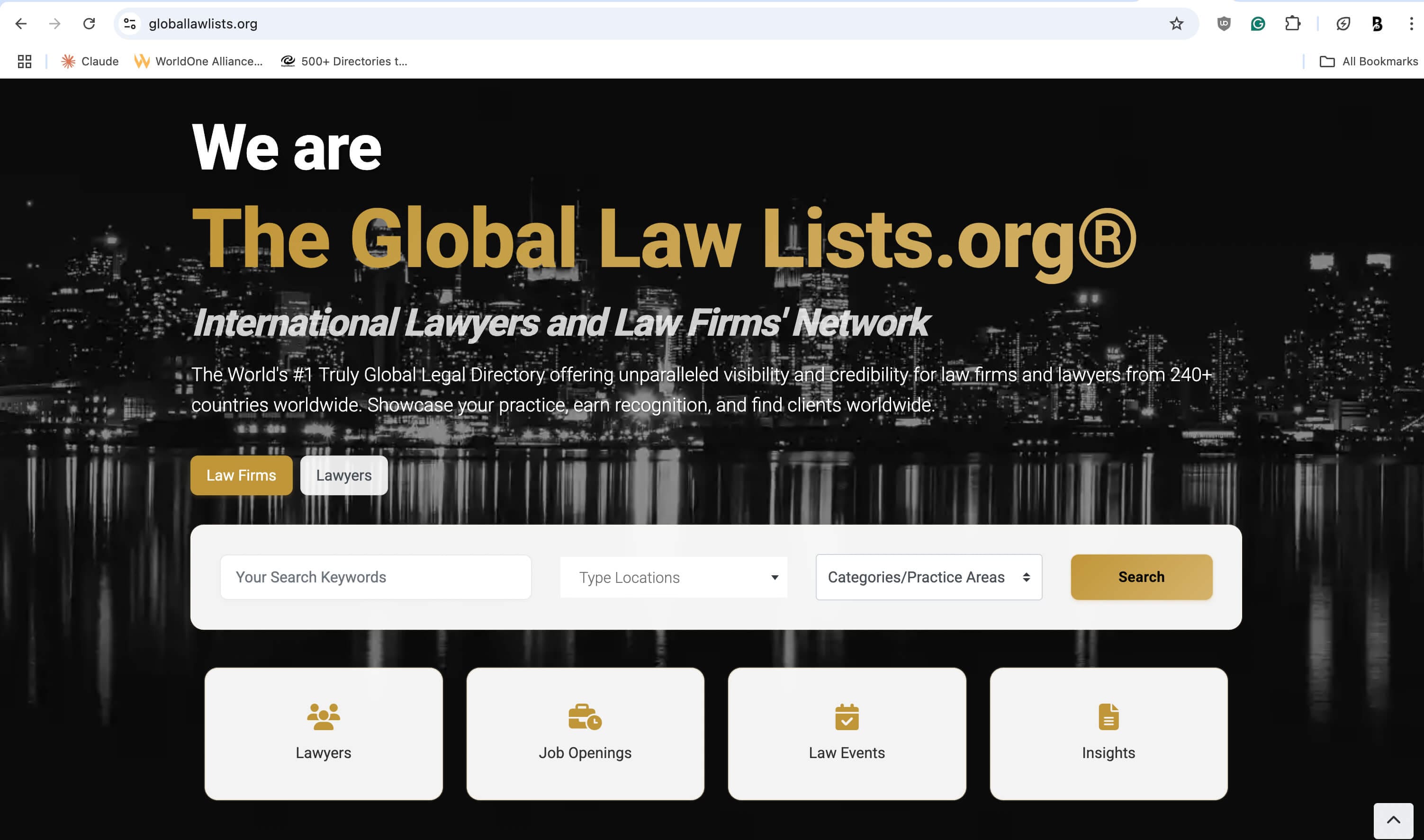 The Global Law Lists.org Homepage