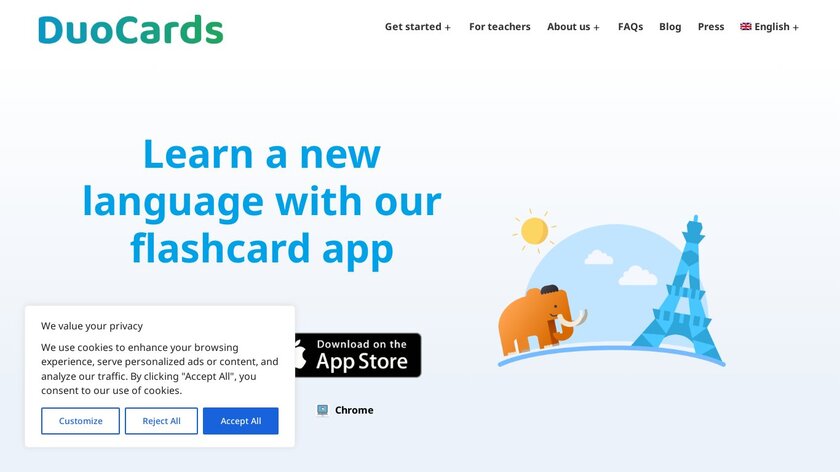 DuoCards Landing Page
