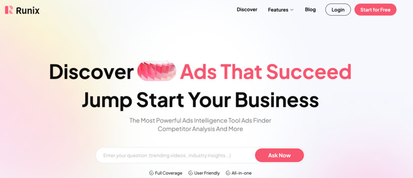 Runix.ai Landing Page