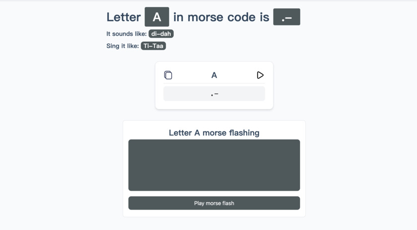 MorseCode.Club Landing Page