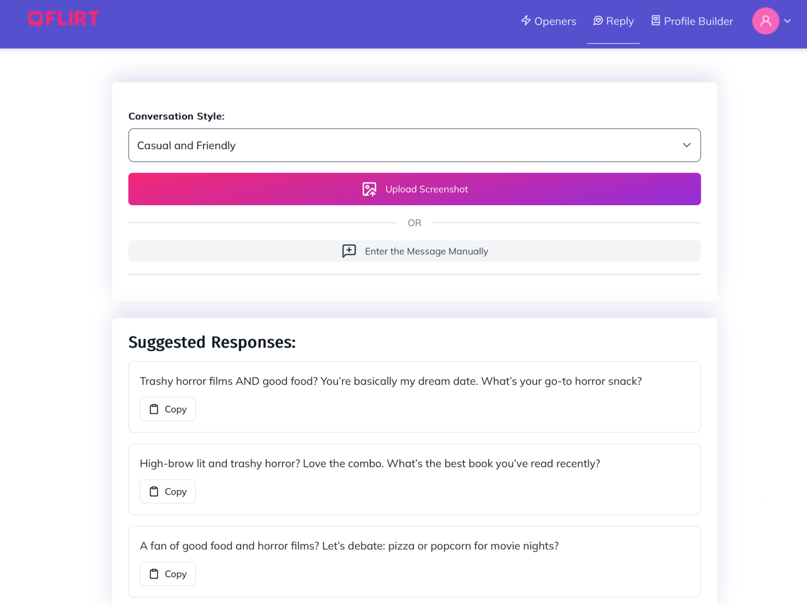 Flirtos.com Flirt Demo