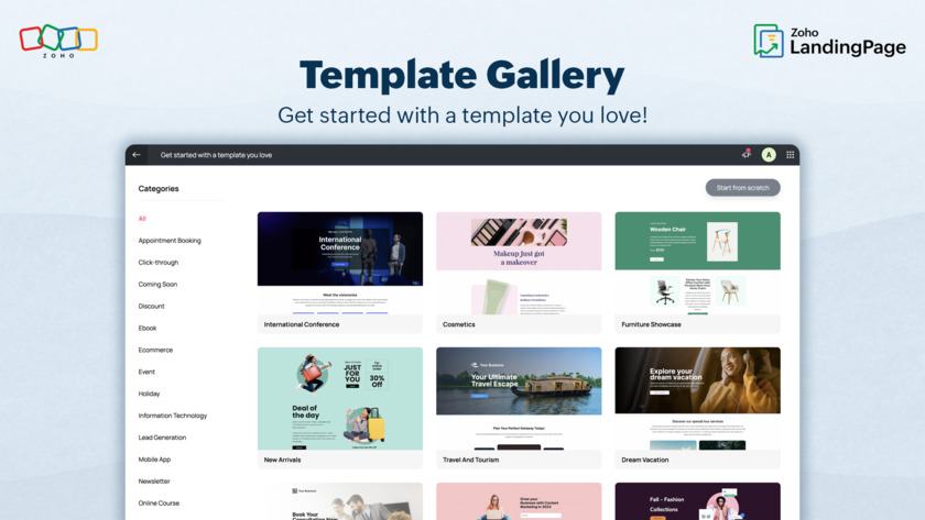 Zoho LandingPage Landing Page