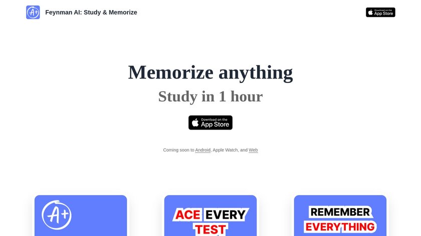 Feynman AI Landing Page