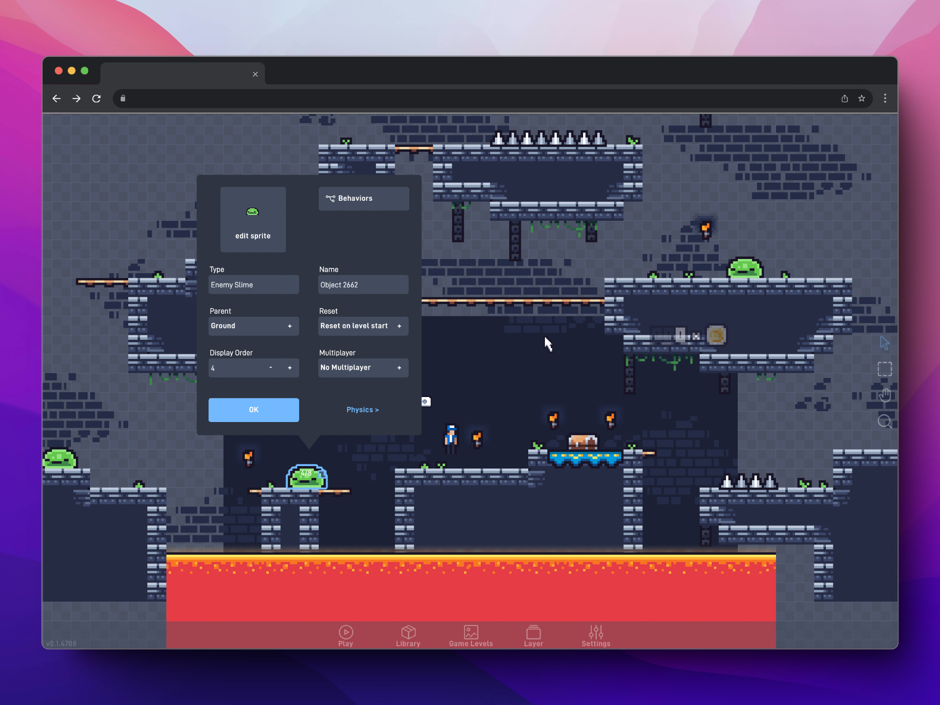 Flowlab Editing a game object