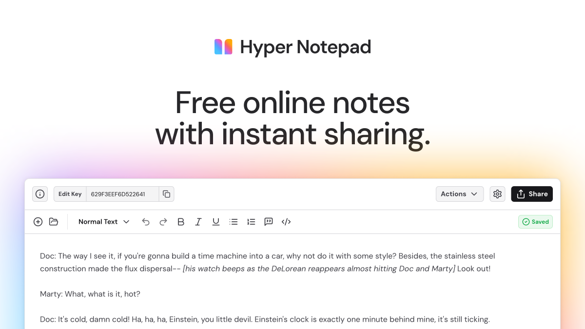 Hyper Notepad Hyper Notepad