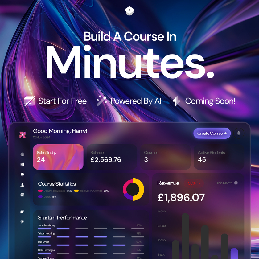 Course Fusion Landing Page