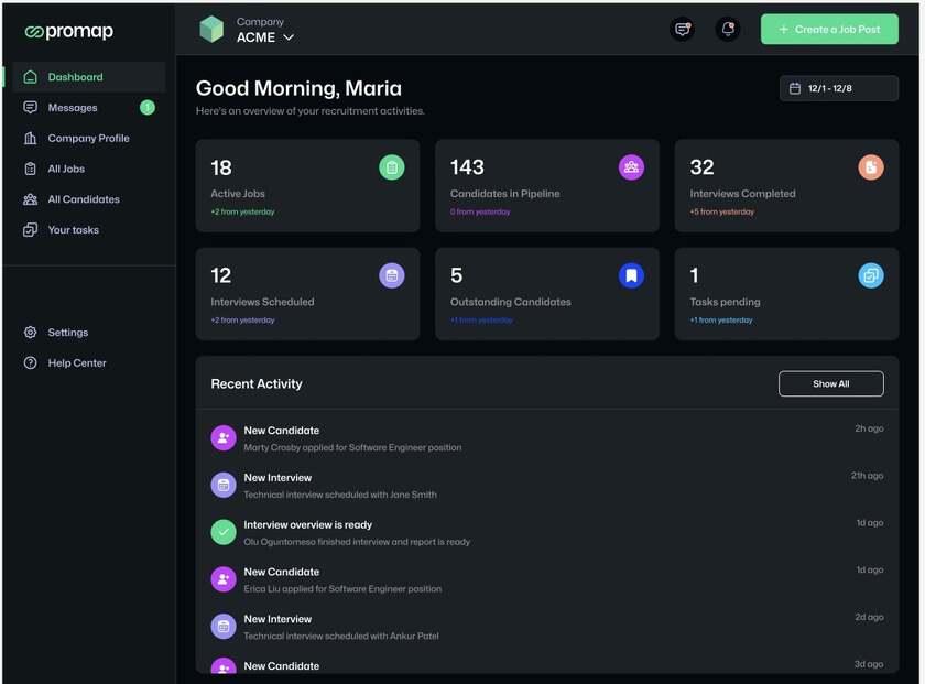 Promap.ai Landing Page