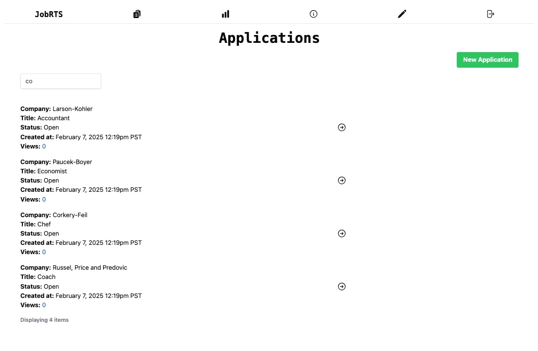 JobRTS Applications 