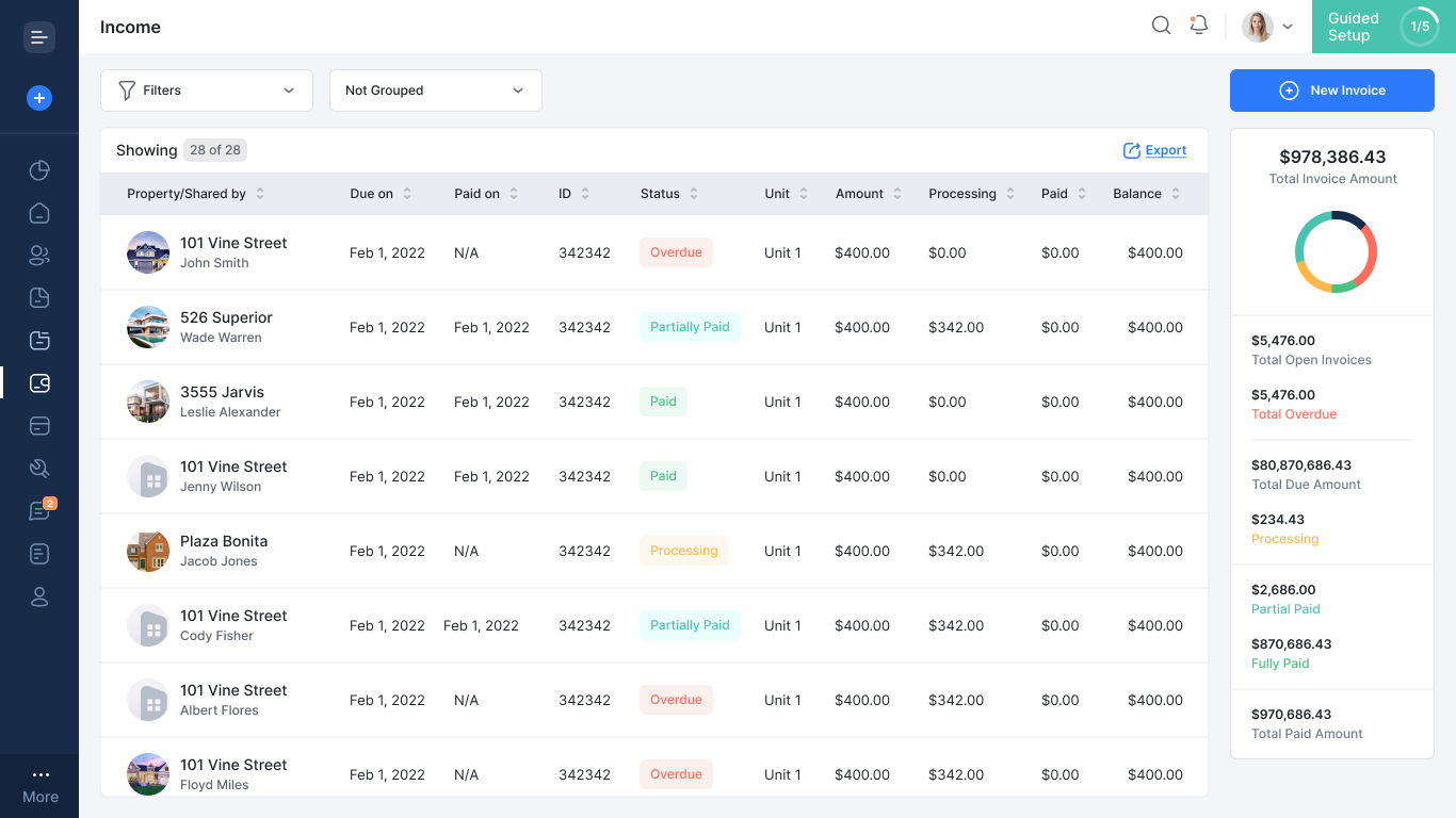 Innago Income Page