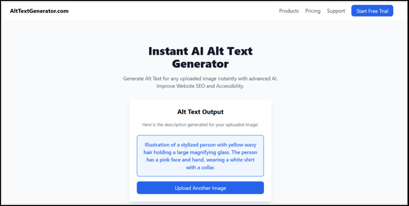 AltTextTGenerator Landing Page