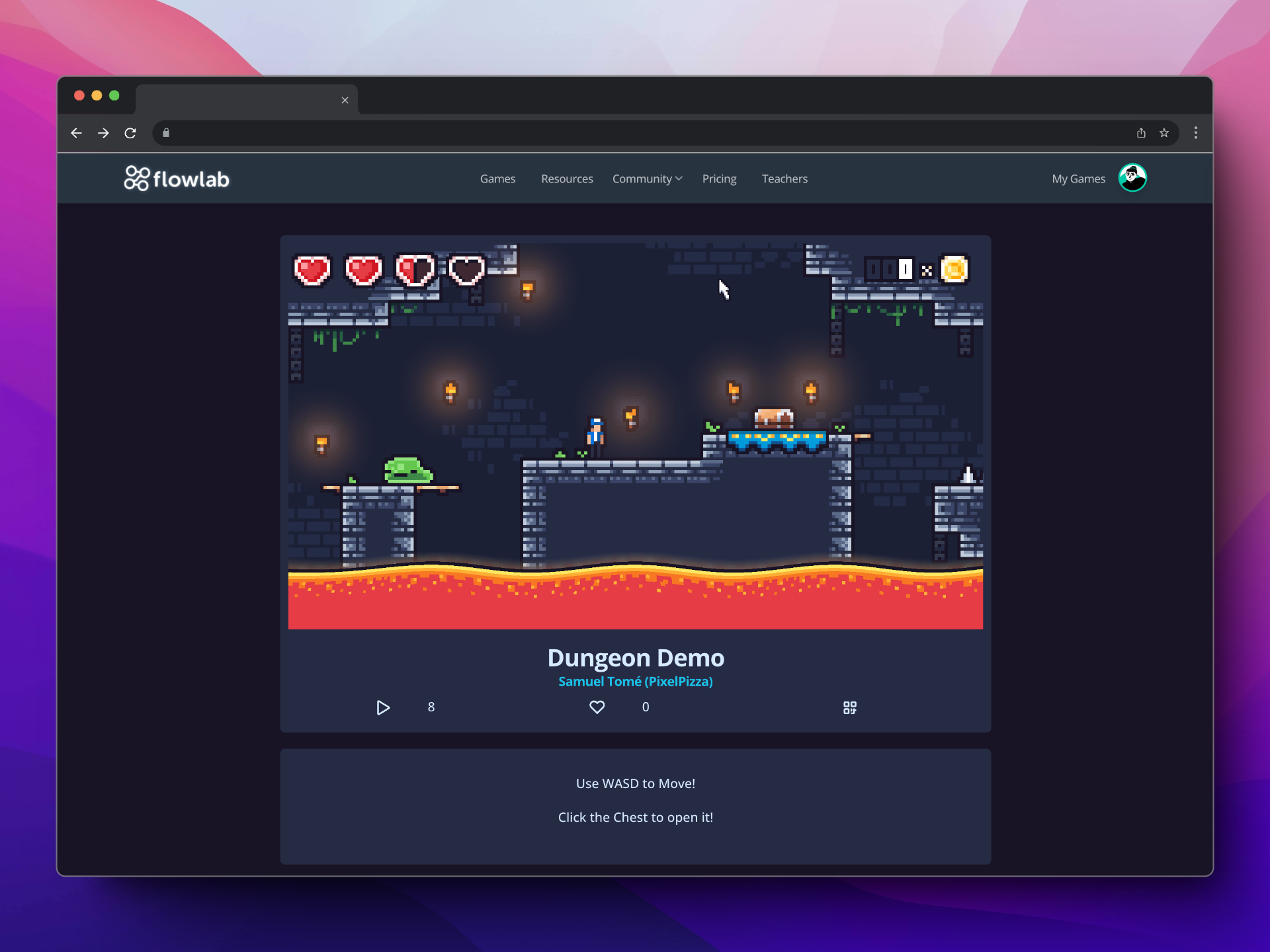 Flowlab Playing a game