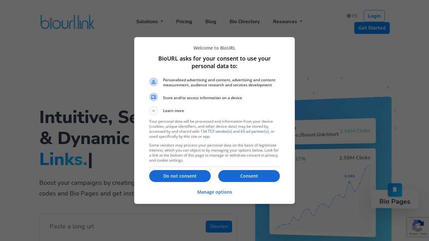 biourl.link Landing page